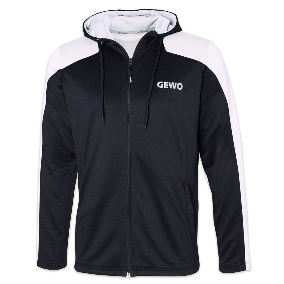 GEWO Hoodie Leo schwarz/weiß S