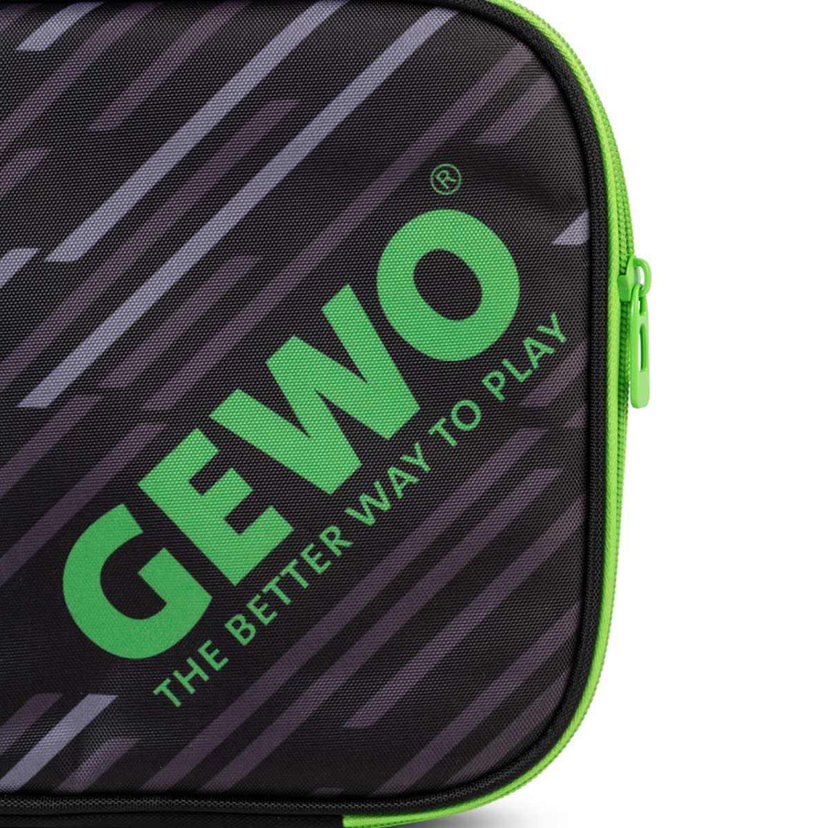 GEWO Einzelhülle Stripes schwarz/lime