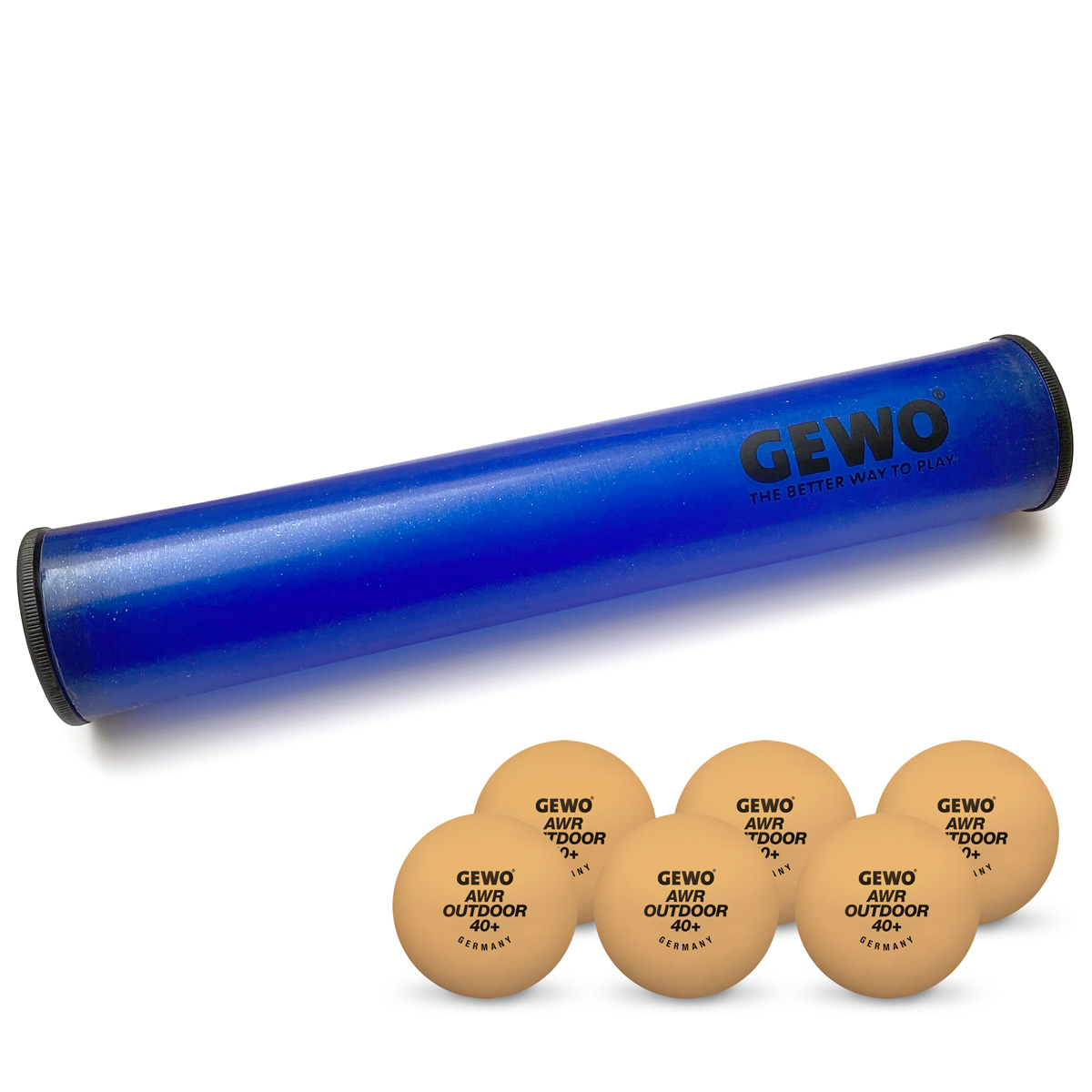 GEWO Ballbox mit 6x GEWO AWR Outdoor  orange
