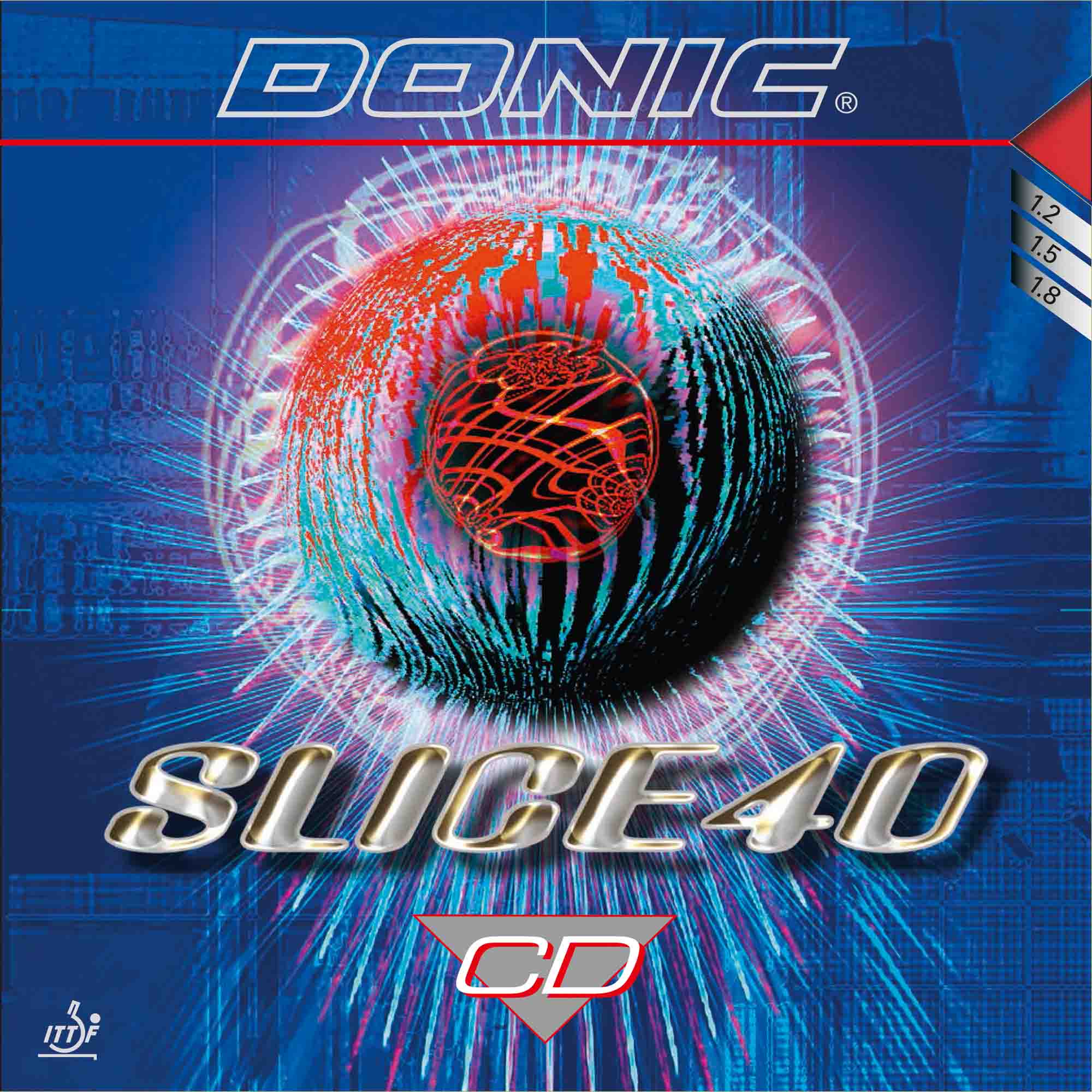Donic Belag Slice 40 CD rot 1,5 mm