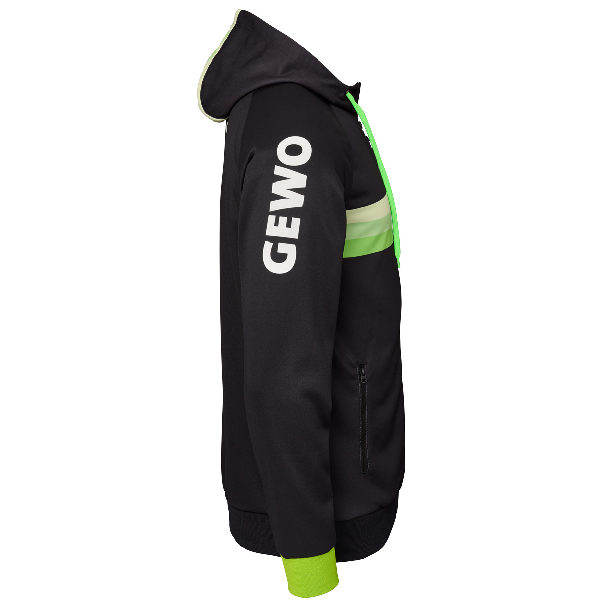 GEWO Hoodie Santiago schwarz/lime XXXXL