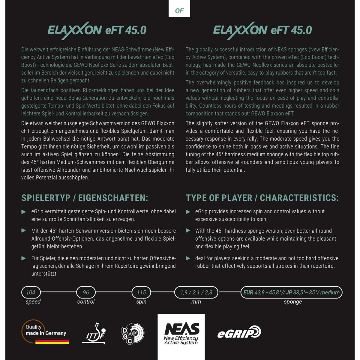 GEWO Belag Elaxxon eFT 45.0