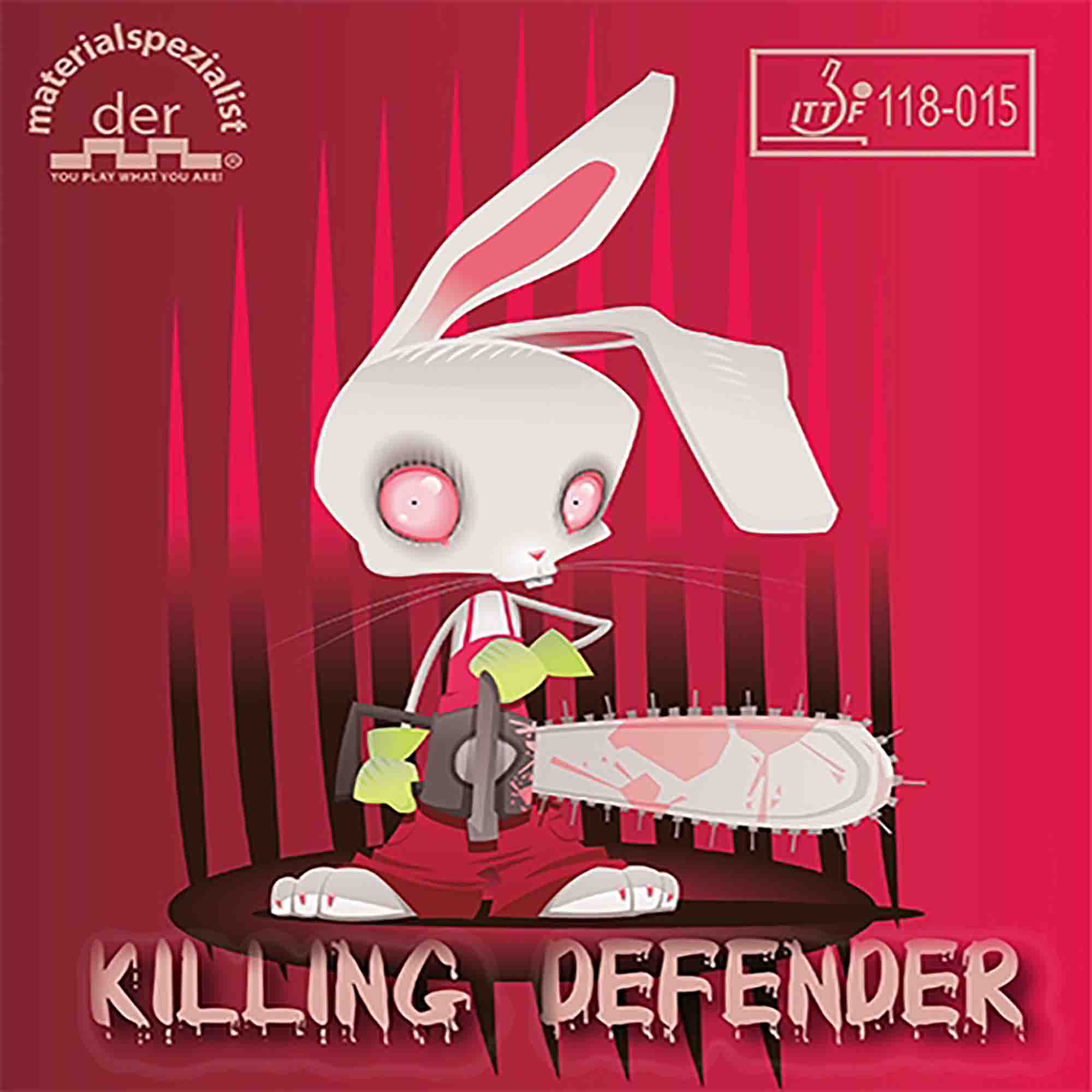 der materialspezialist Belag Killing Defender schwarz 1,0 mm