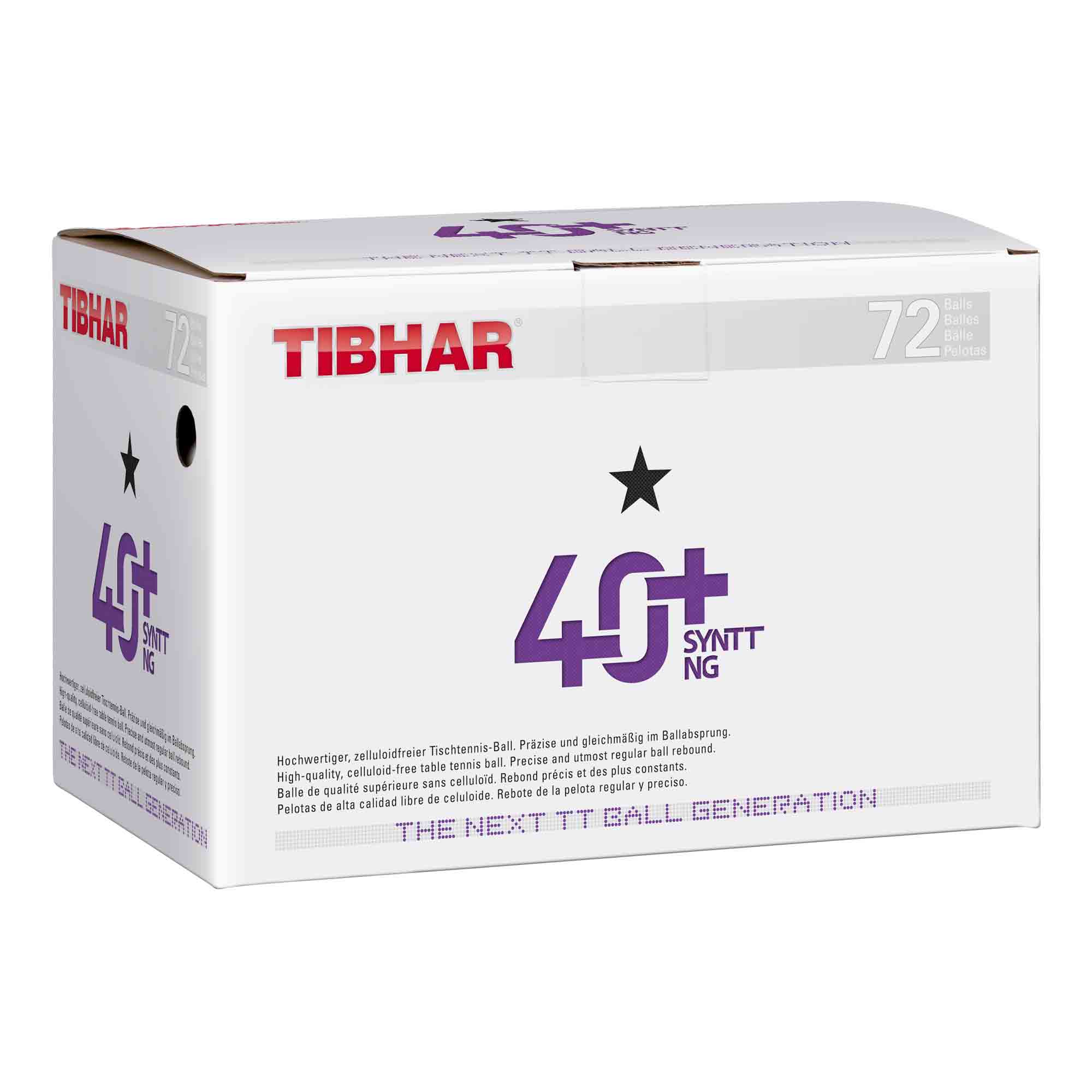 TIBHAR Ball * 40+ SYNTT NG 72er weiß