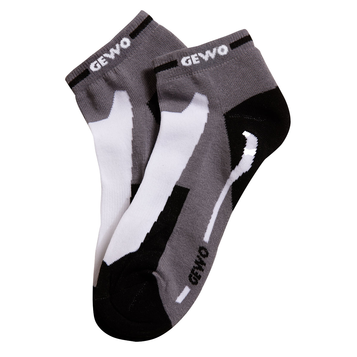 GEWO Kurzsocke Short Flex III grau/weiß 35-38