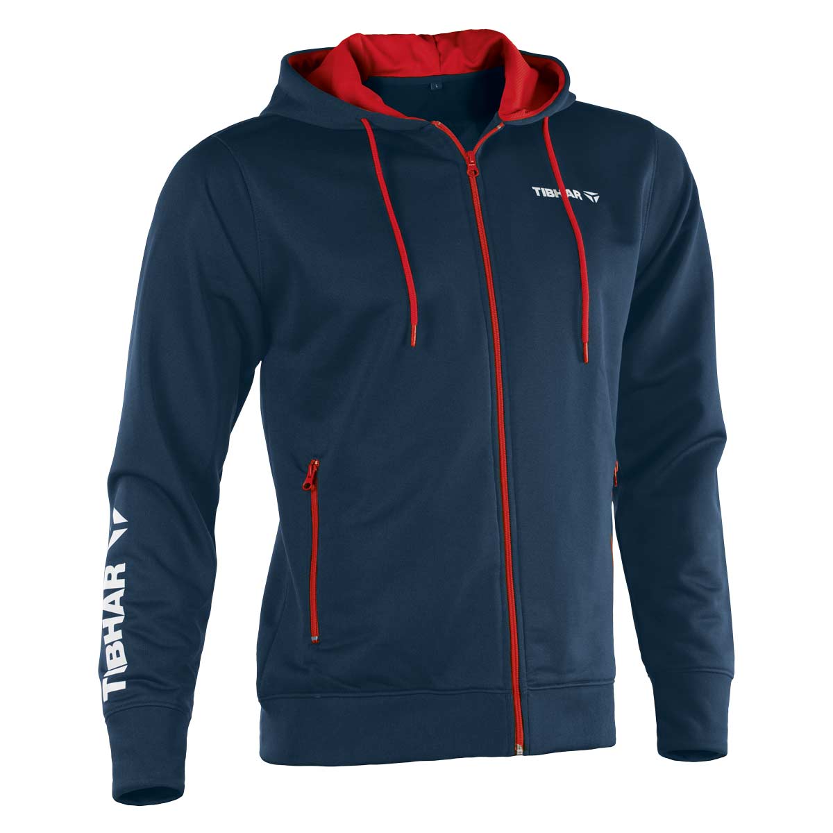 TIBHAR Hoodie Mundo/World marine/rot XS