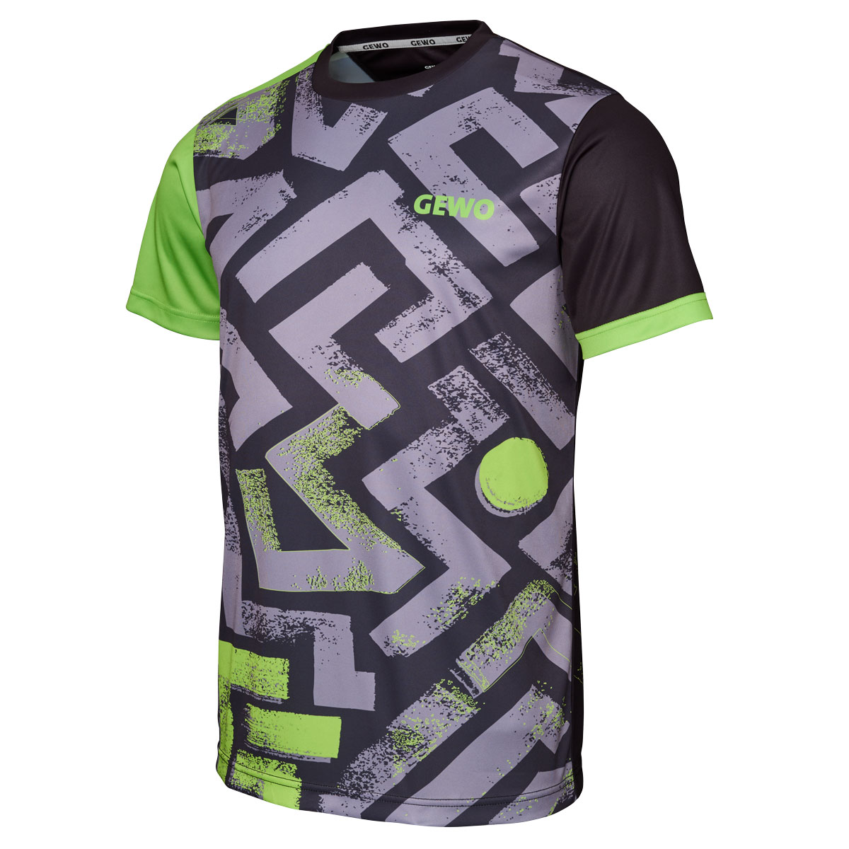 GEWO Shirt Louis grau/lime XXXXL
