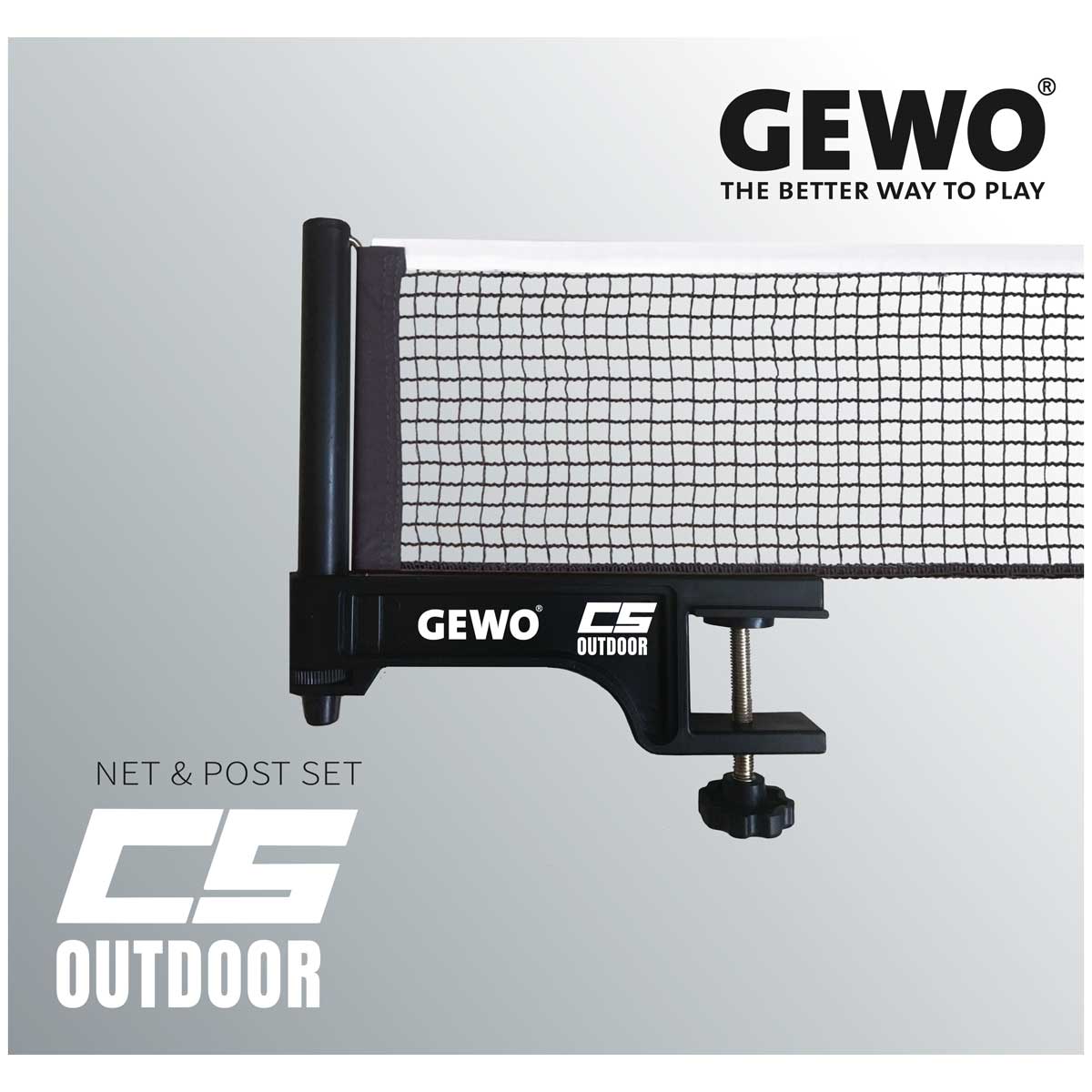 GEWO Netz CS Outdoor schwarz