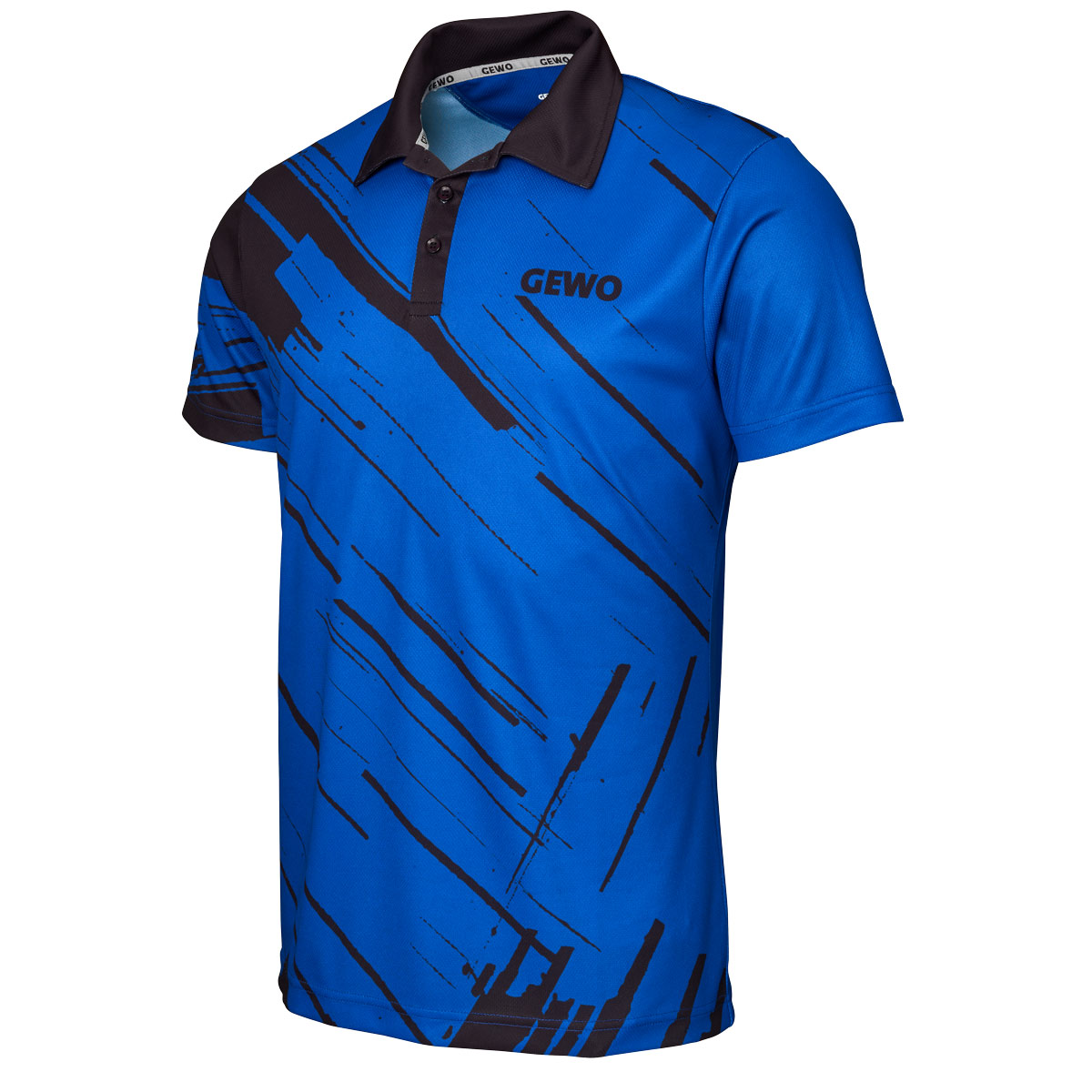 GEWO Poloshirt Atani royal/schwarz XXXXL