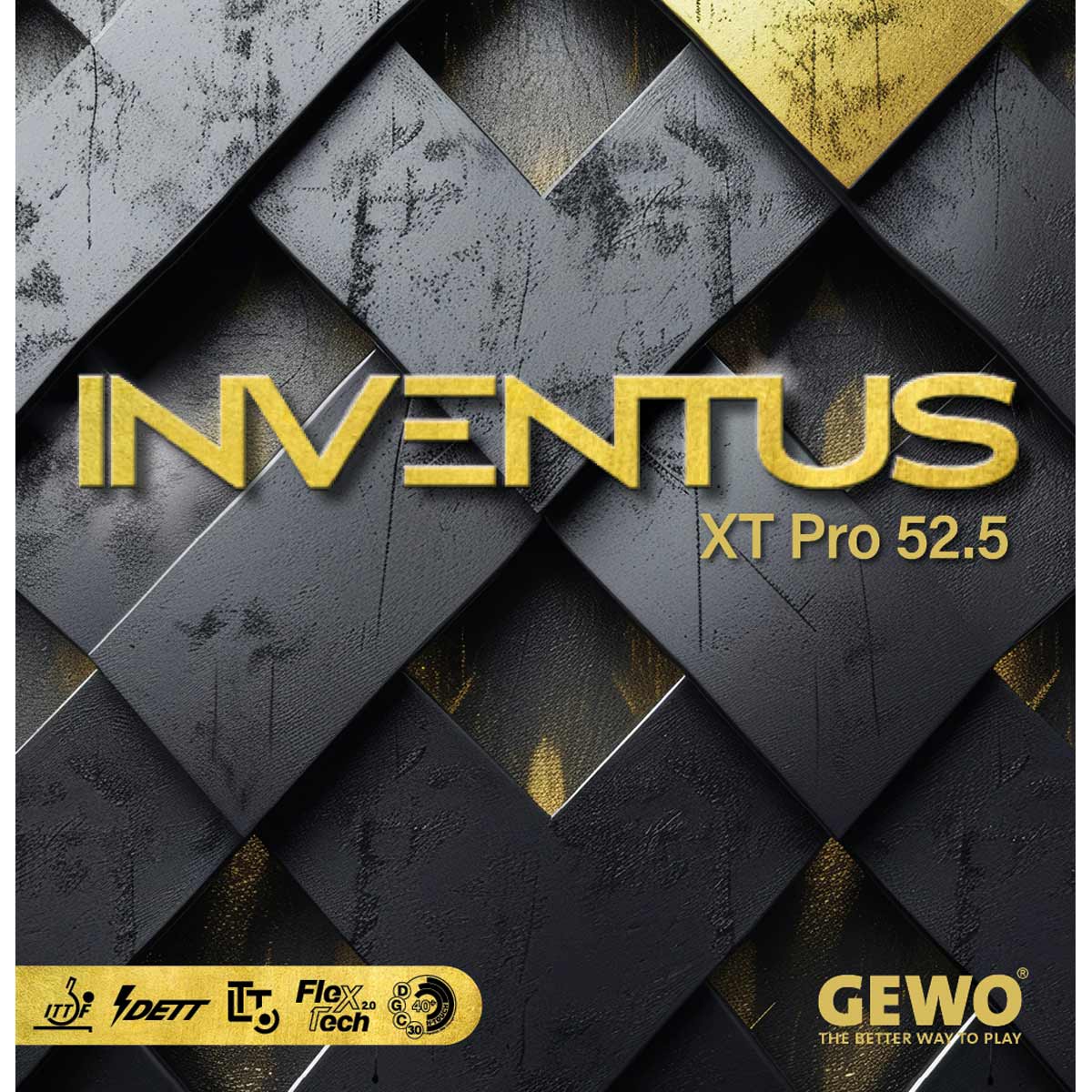 GEWO Belag Inventus XT Pro 52.5 schwarz 2,0 mm