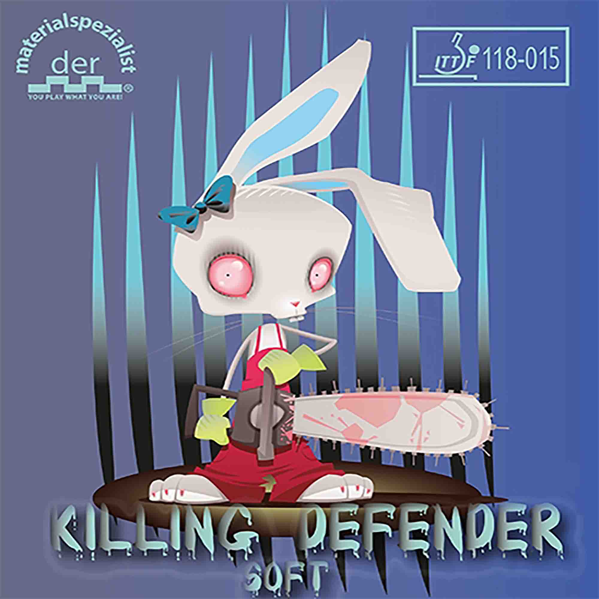 der materialspezialist Belag Killing Defender Soft rot 1,3 mm