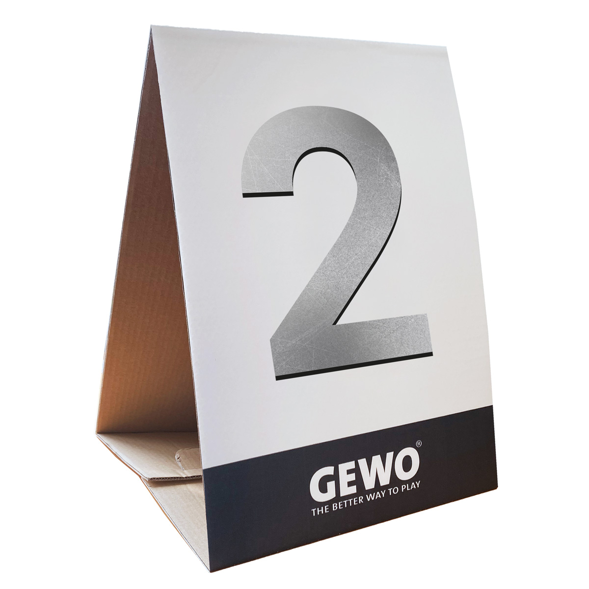 GEWO Platzierungstafel silber