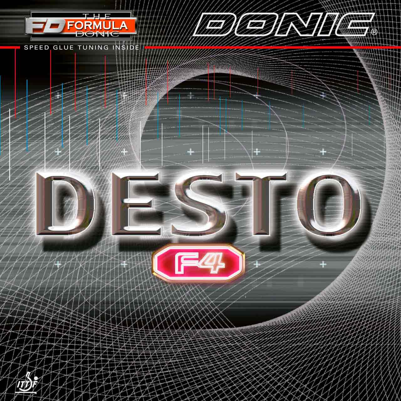 Donic Belag Desto F4 schwarz 2,3 mm