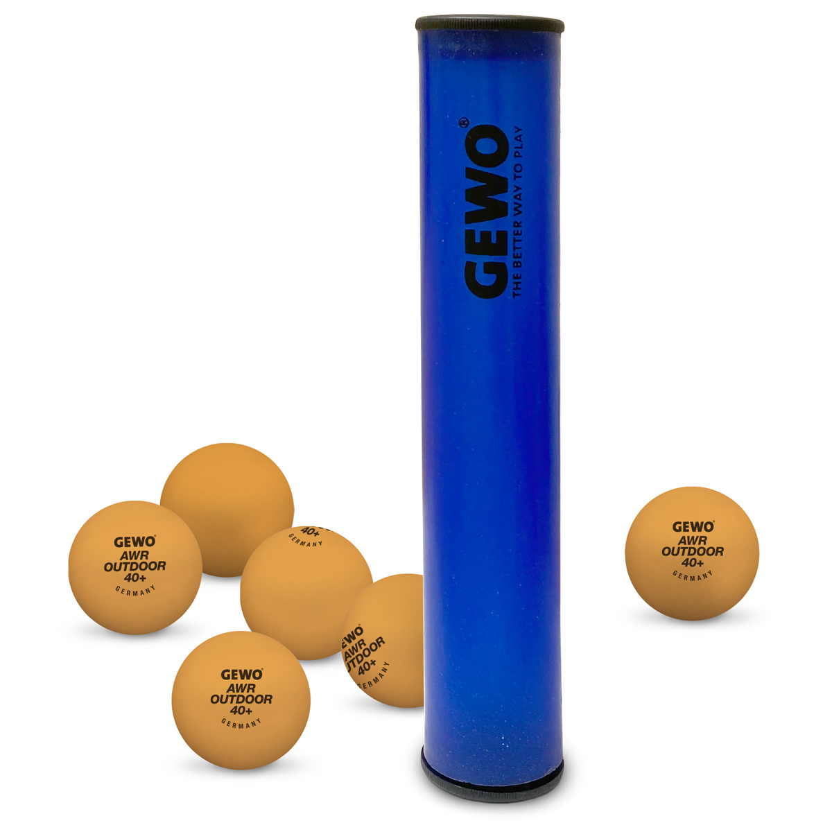 GEWO Ballbox mit 6x GEWO AWR Outdoor  orange
