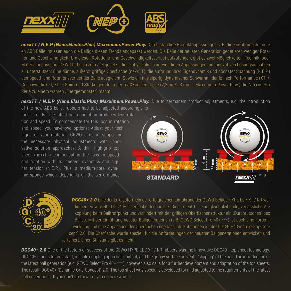 GEWO Belag Nexxus EL Pro 38