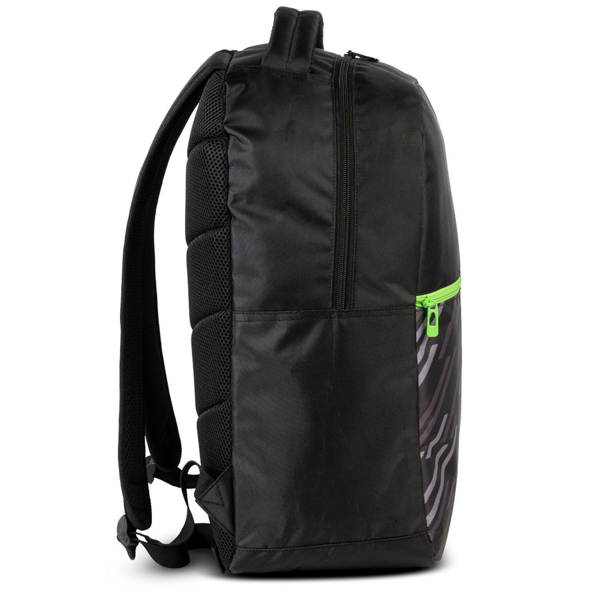 GEWO Rucksack Stripes schwarz/lime