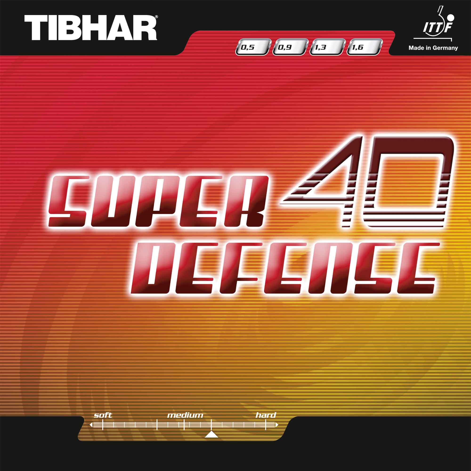 TIBHAR Belag Super Defense 40 schwarz 0,9 mm