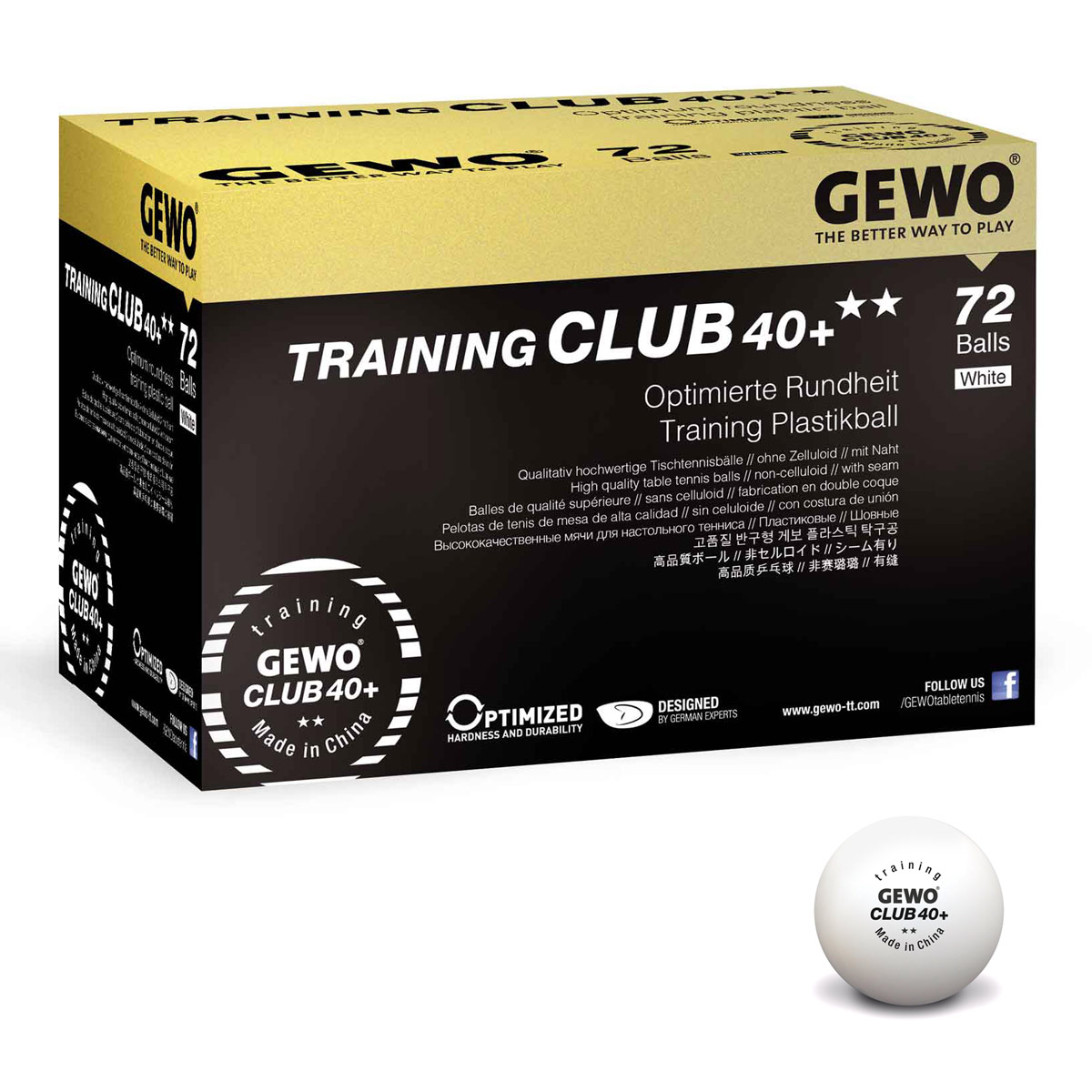 GEWO Set 2x Ball Training Club 40+** 72er weiß