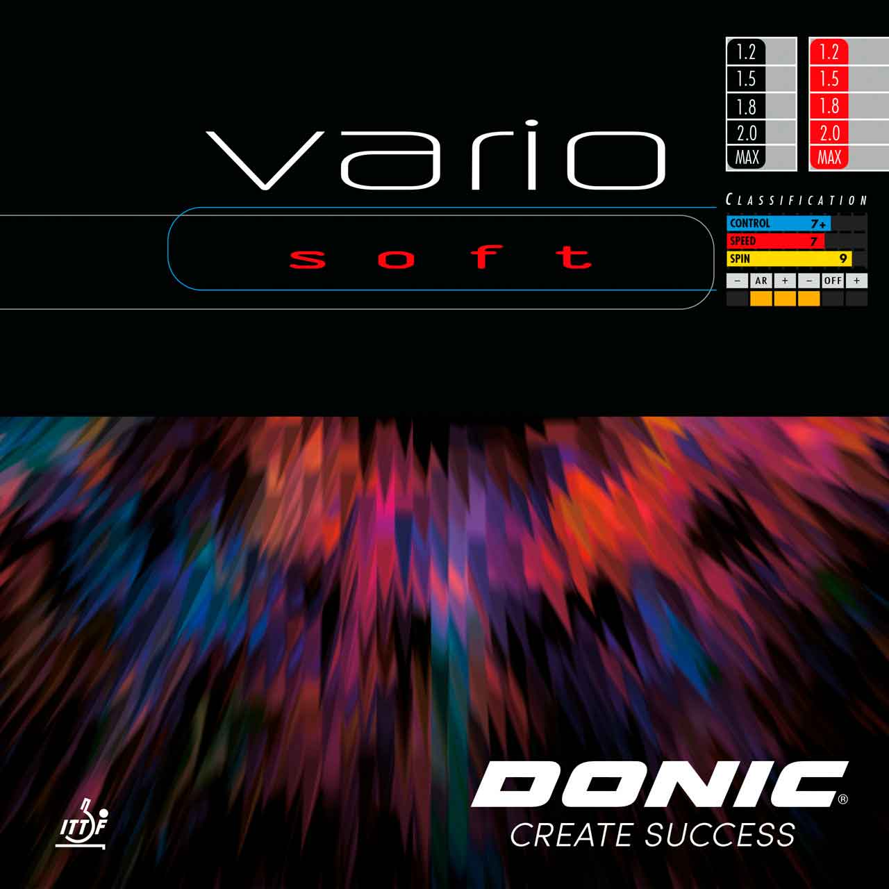 Donic Belag Vario Soft schwarz 1,8 mm