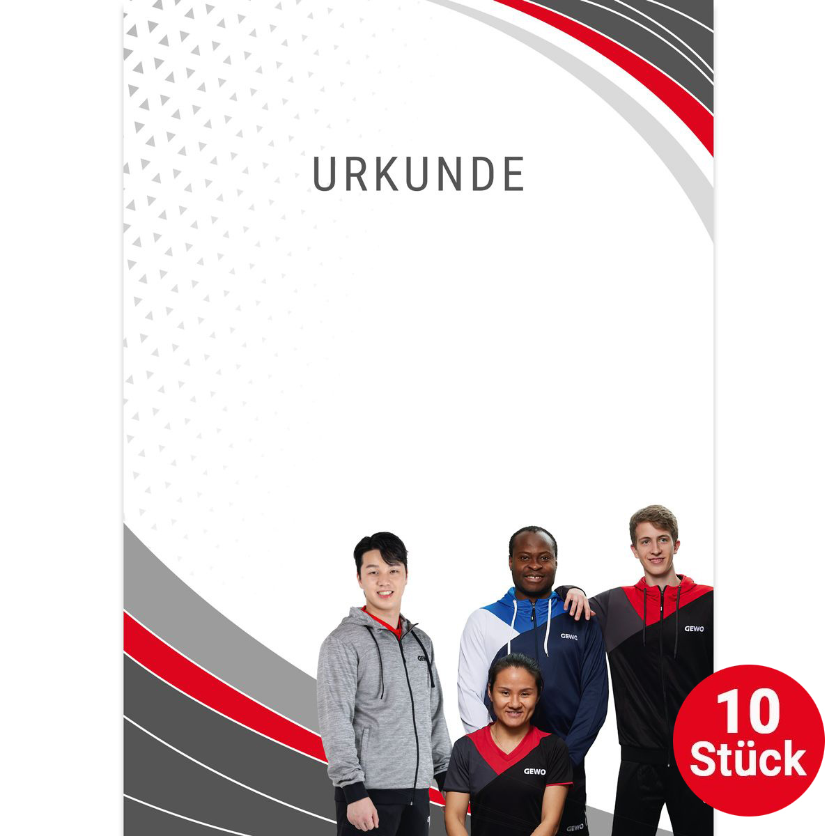 GEWO Urkunde Team 2025 - Set (10 Stück)