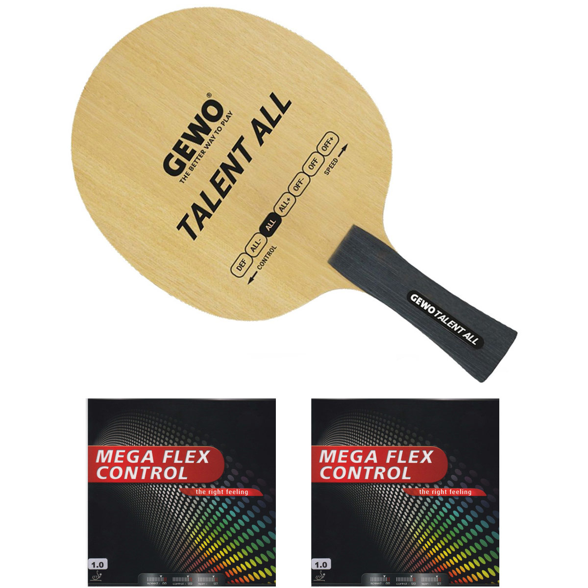 GEWO Schläger: Holz Talent ALL mit Mega Flex Control  konkav small