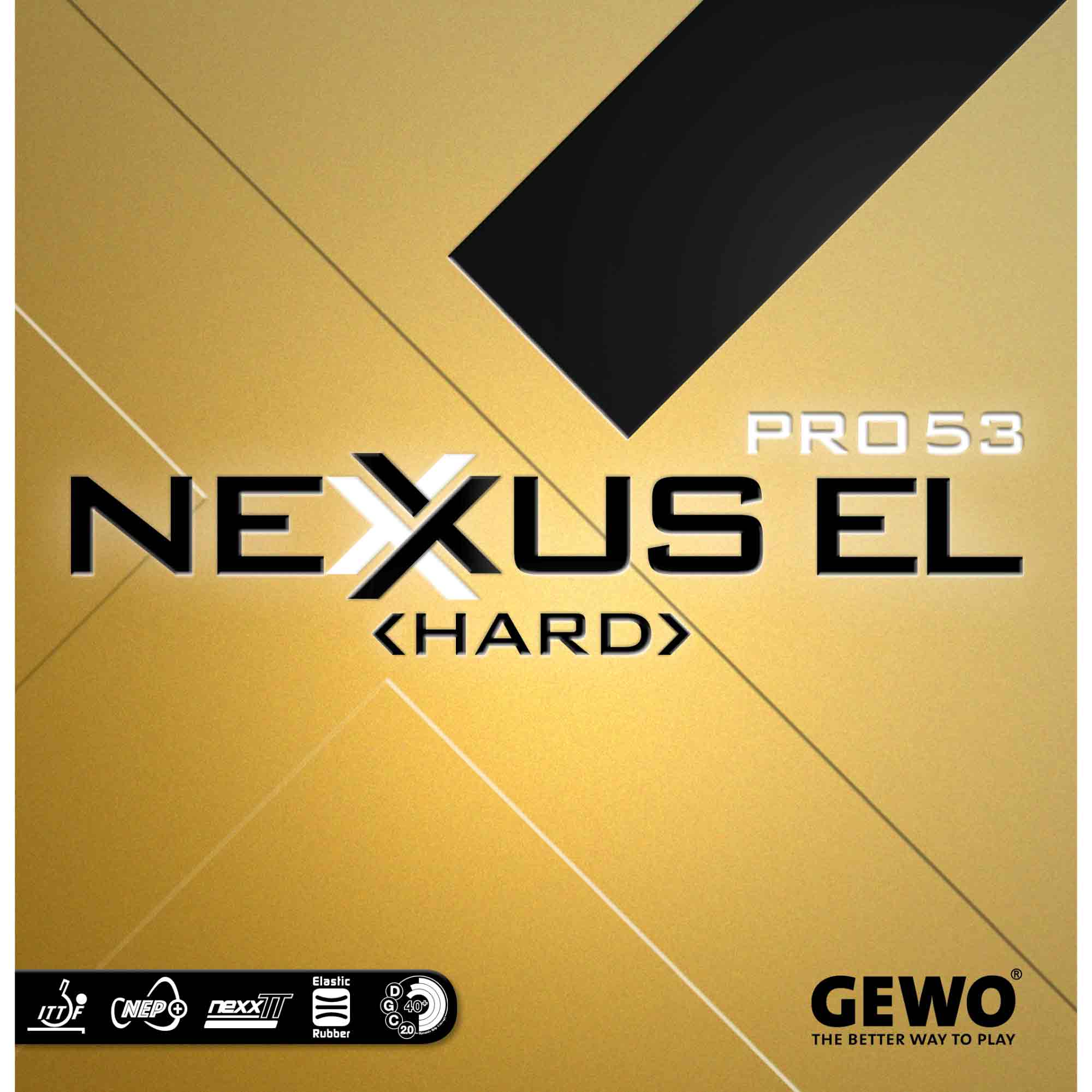 GEWO Belag Nexxus EL Pro 53 Hard rot maXXimum