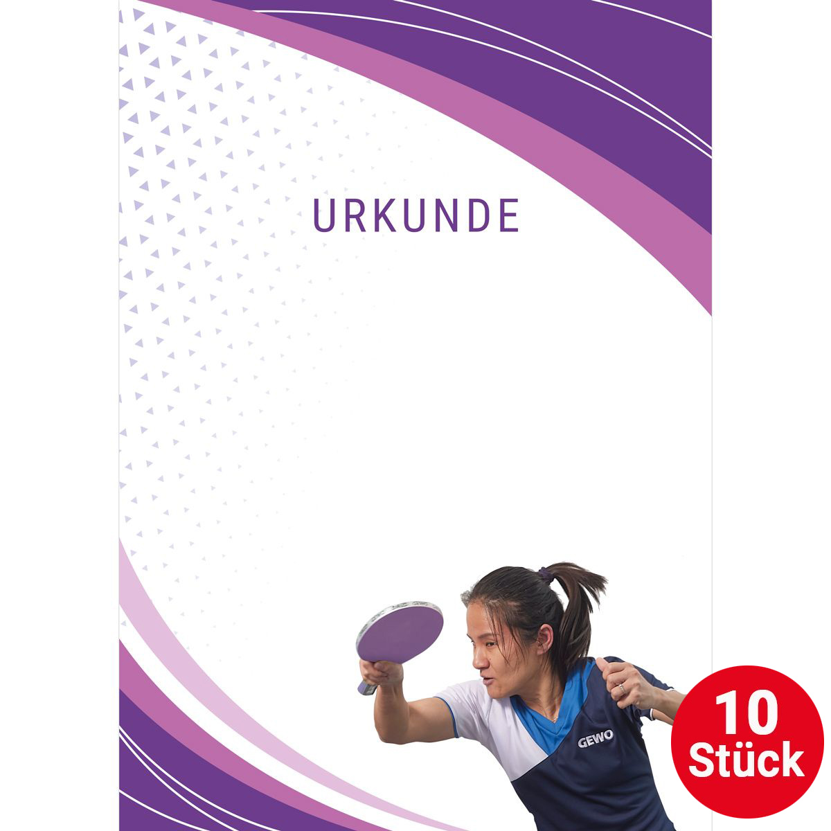 GEWO Urkunde Damen - Set (10 Stück)