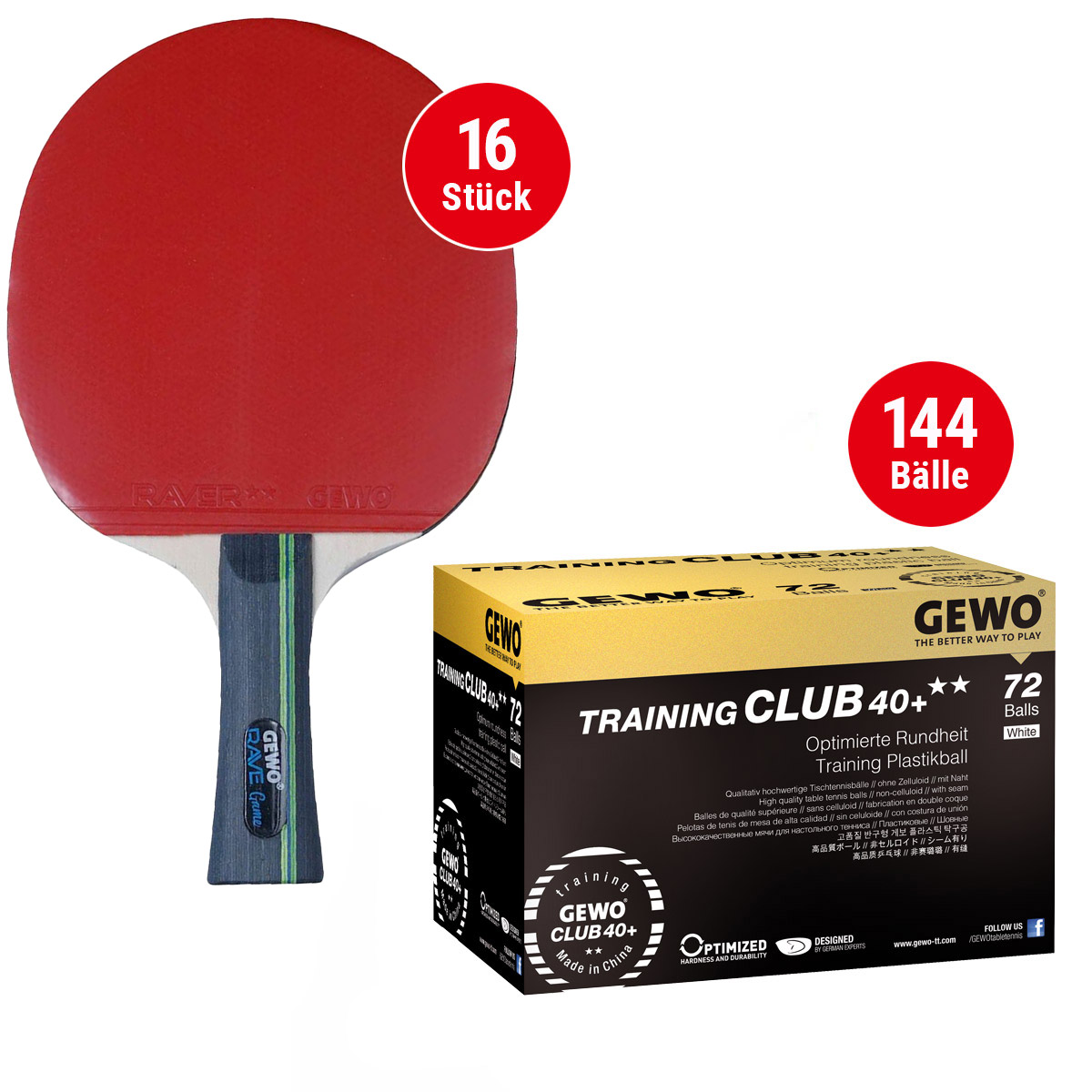 GEWO Schultischtennis-Set II