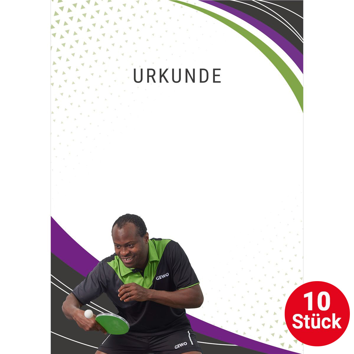 GEWO Urkunde Quadri Aruna - Set (10 Stück)