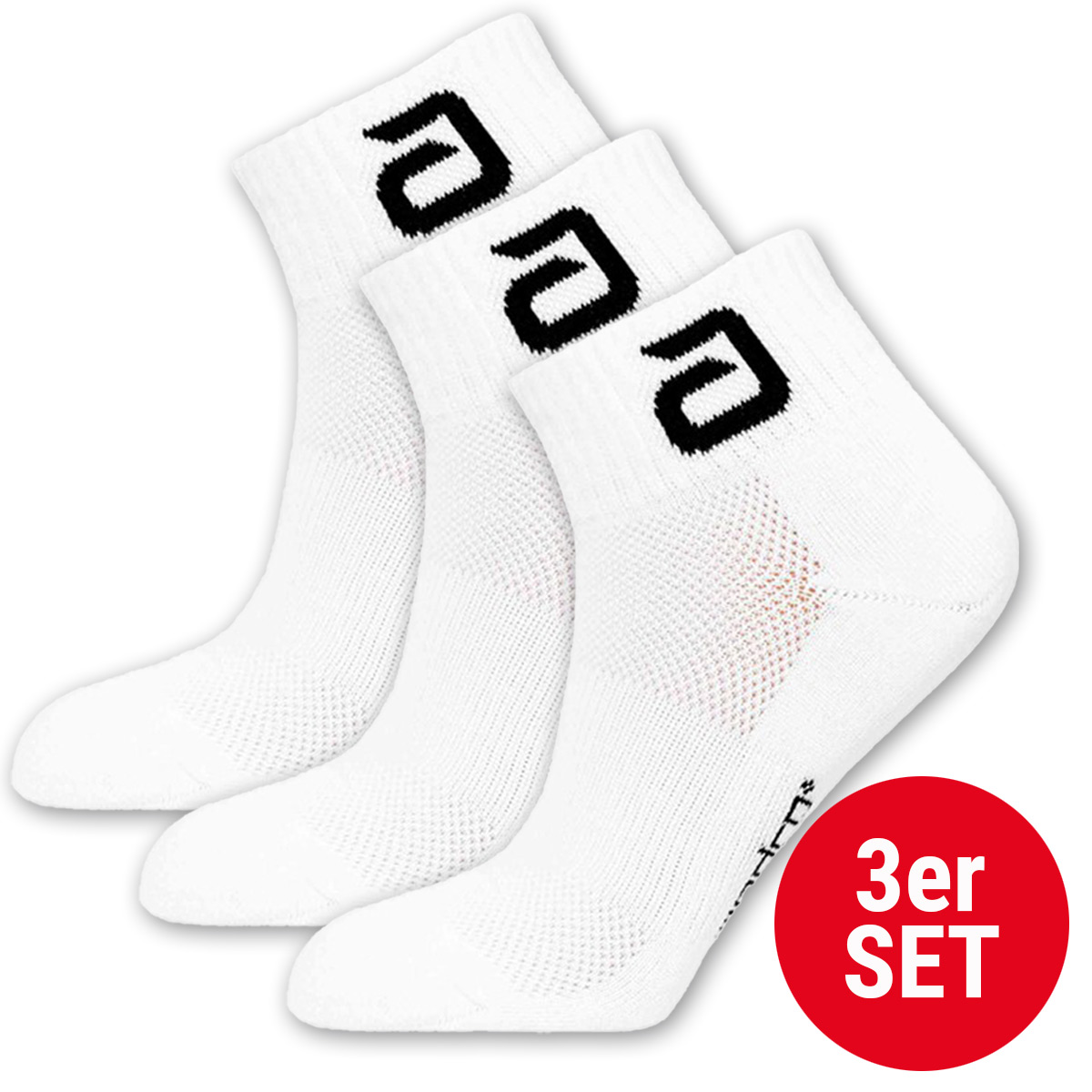 andro Socke Alltime 3er Set weiß 39-42