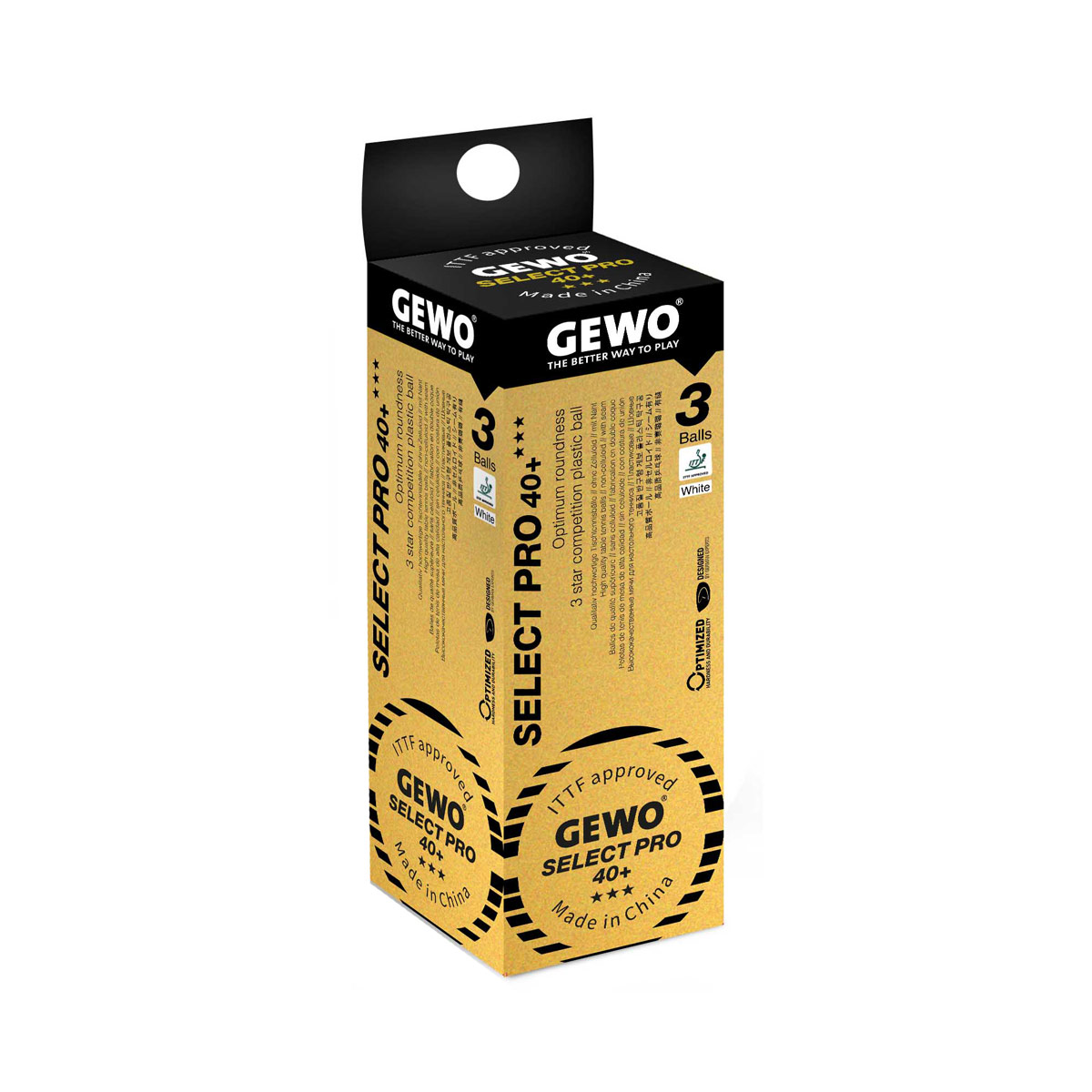 GEWO Ball Select Pro 40+ *** 3er weiß