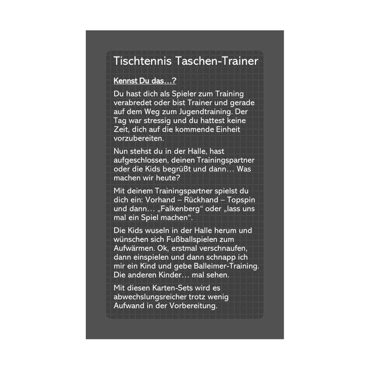 Taschen-Trainer Ballsicherheit/Beinarbeit