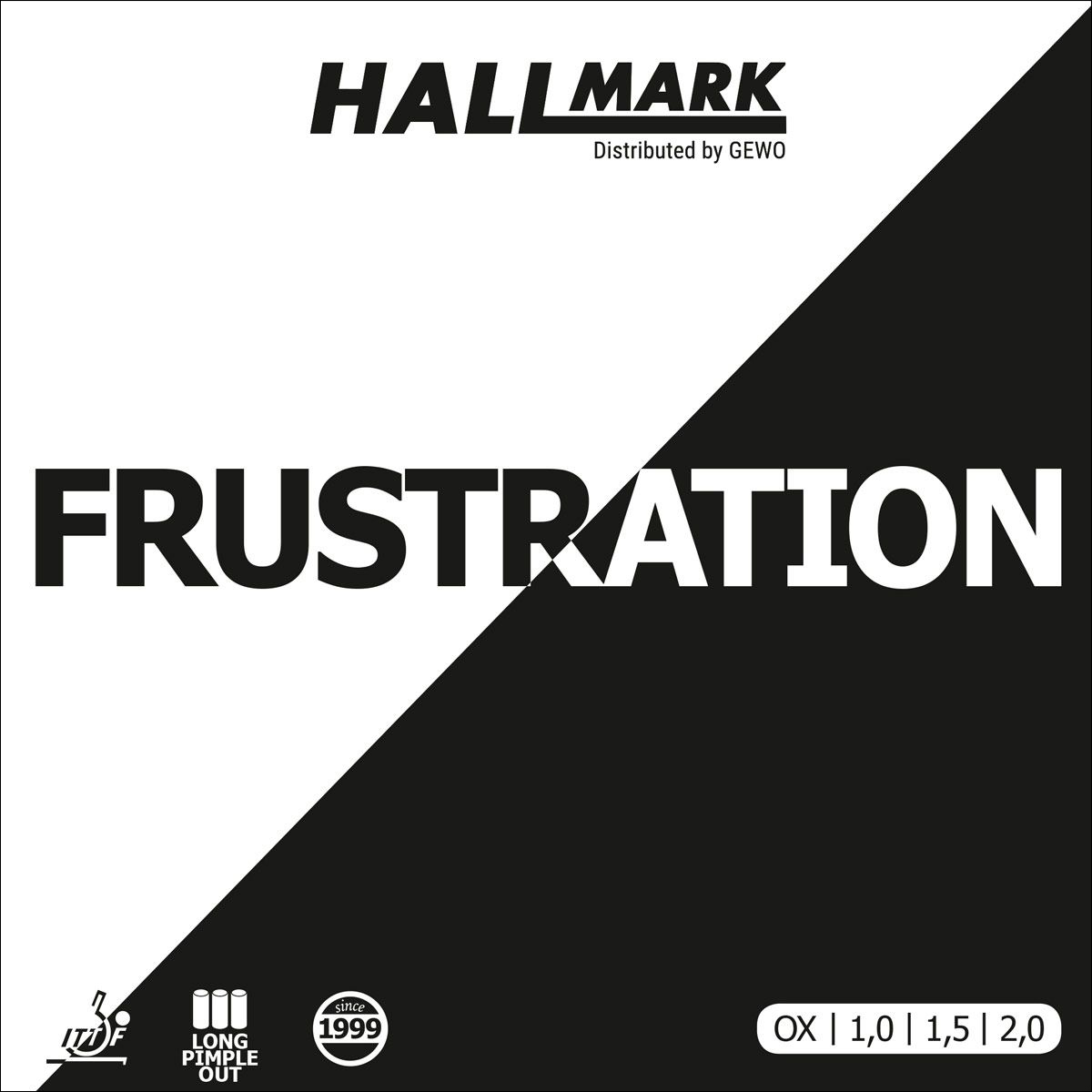 HALLMARK Belag Frustration schwarz OX