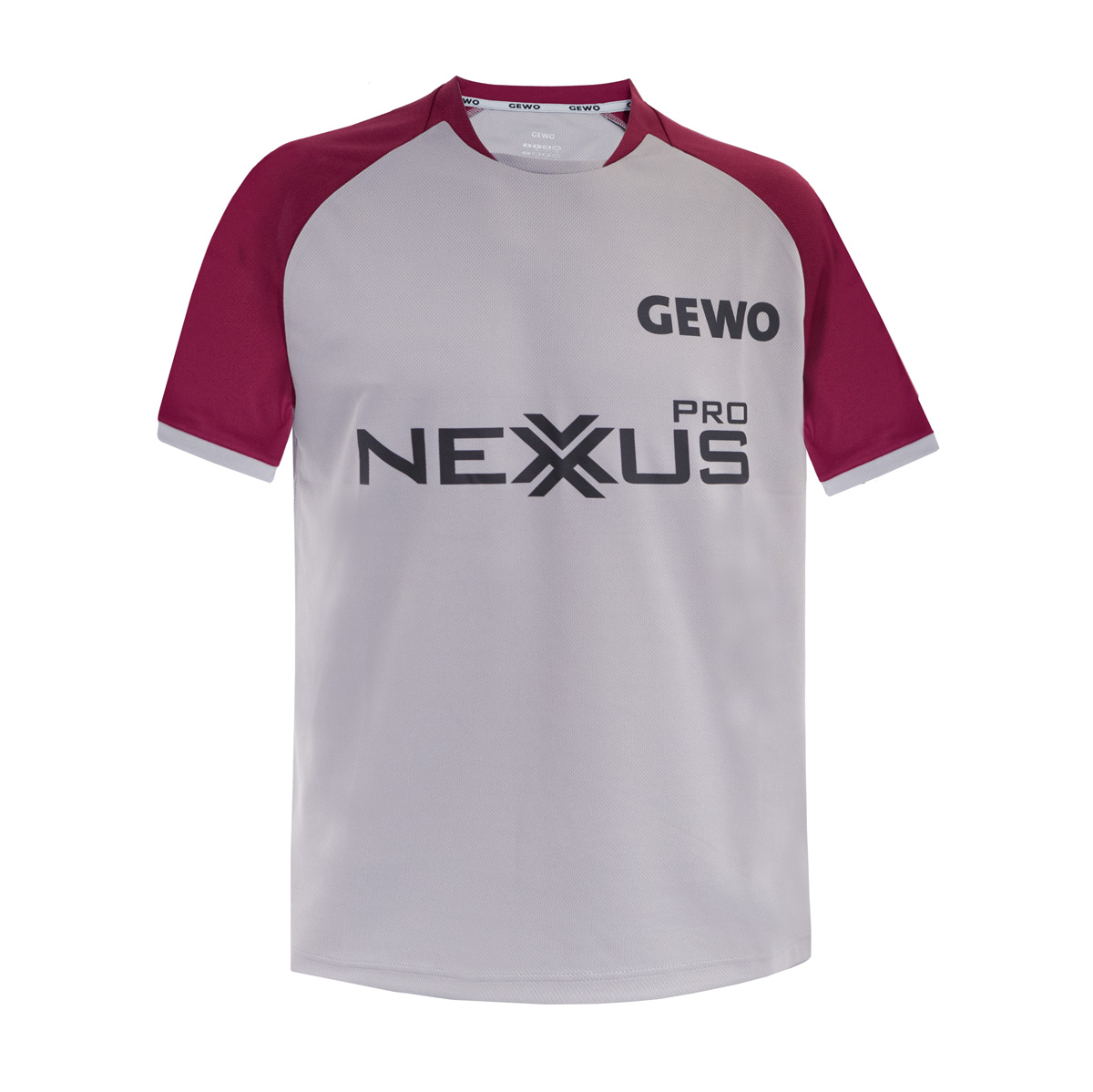 GEWO T-Shirt Riba Promo Nexxus Pro grau/bordeaux XXXXL