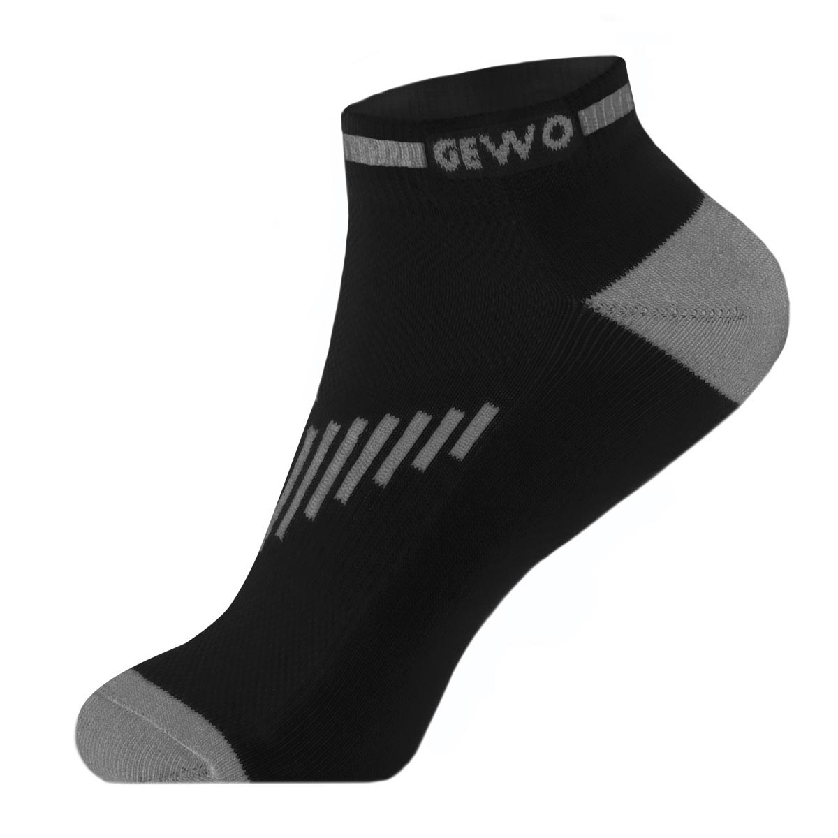 GEWO Kurzsocke Short Flex II schwarz/grau 35-38