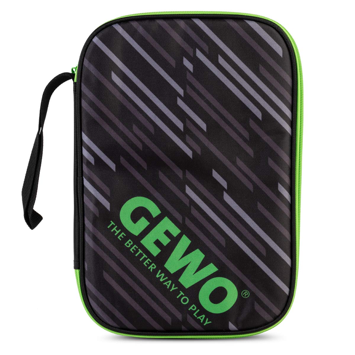 GEWO Einzelhülle Stripes schwarz/lime