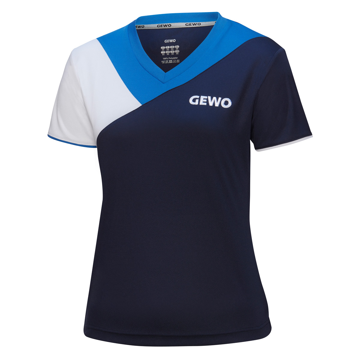 GEWO Lady Shirt Toledo navy/royal XXL