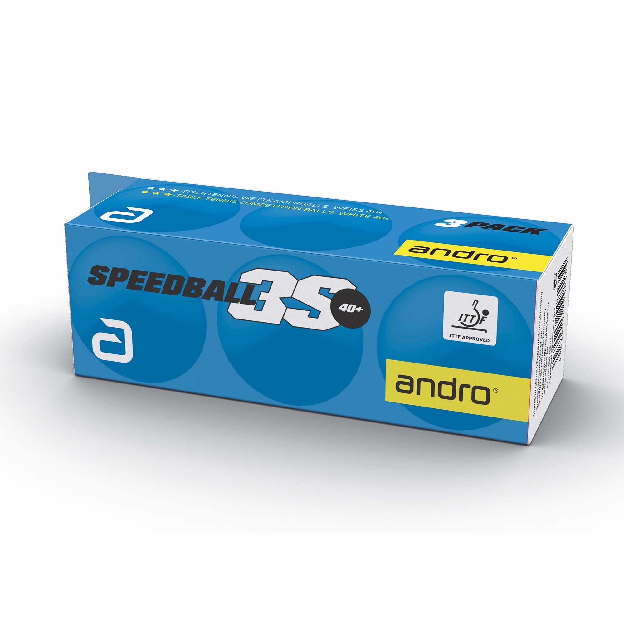 andro Speedball *** 3S 40+ 3er weiß