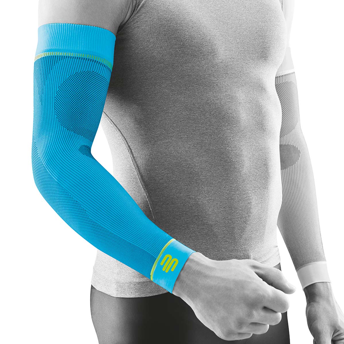 BAUERFEIND Kompressionsstulpen Arm lang blau XL