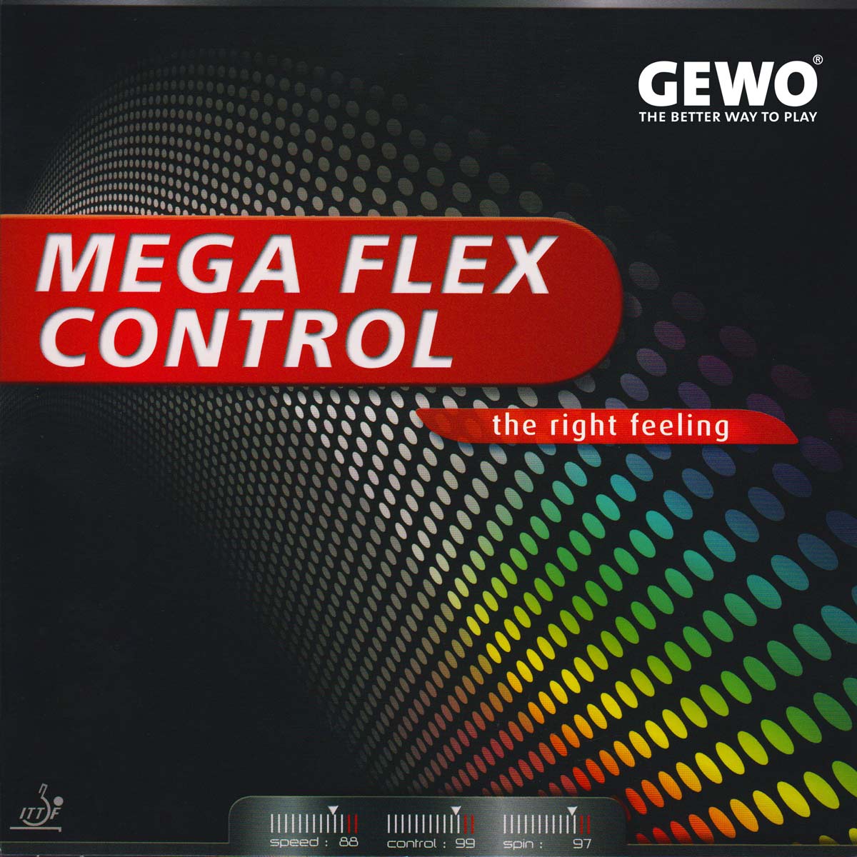 GEWO Belag Mega Flex Control schwarz 2,0 mm