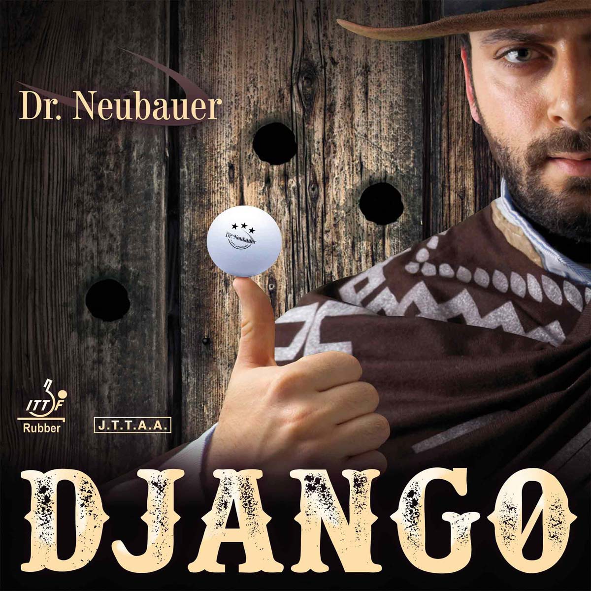Dr. Neubauer Belag Django schwarz 1,8 mm