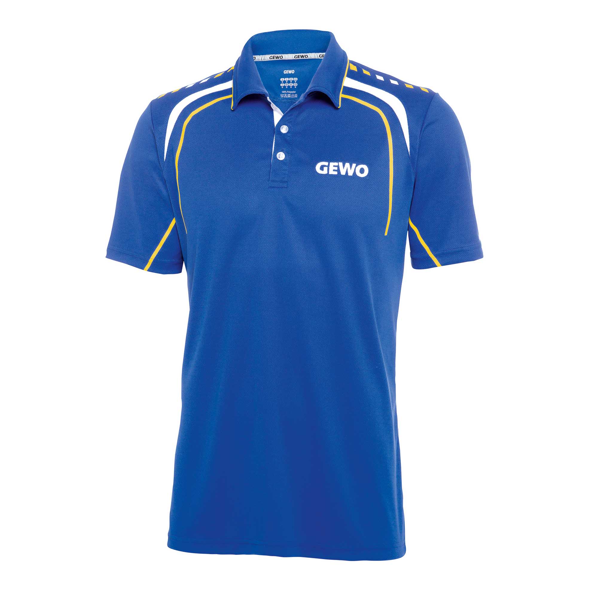 GEWO Hemd Aversa S18-5 blau/gelb XS