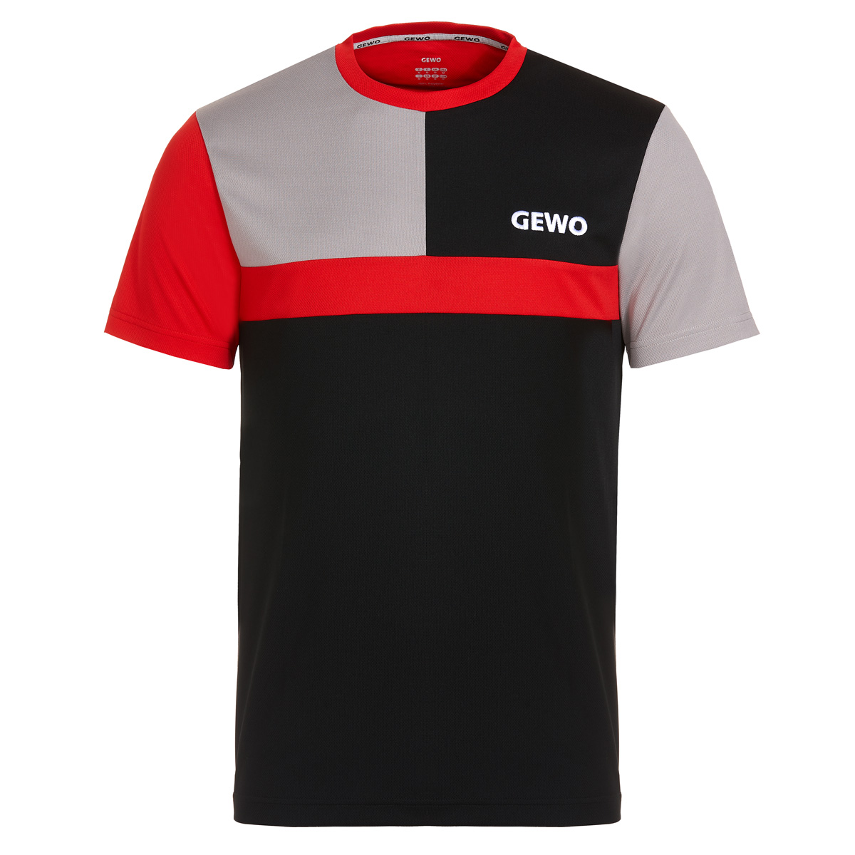 GEWO T-Shirt Ravenna Angebot schwarz/rot XXXXL