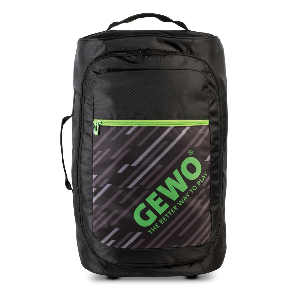 GEWO Trolley Stripes M schwarz/lime